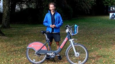 Baz and his bike