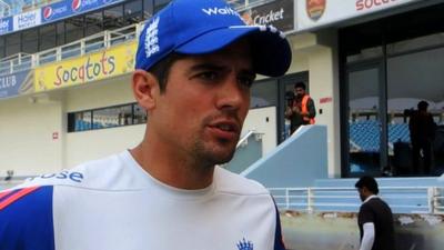 England cricket captain Alastair Cook