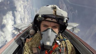 Juice, a Ukrainian fighter pilot