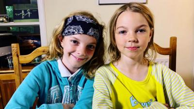 Ella, 10 and eight-year-old Caitlin from Southampton.