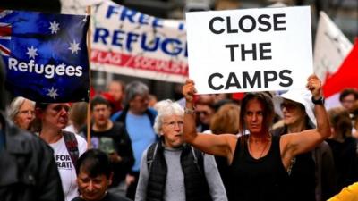 Protesters in Sydney