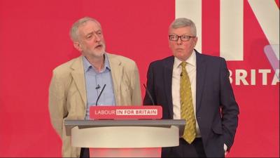 Jeremy Corbyn and Alan Johnson