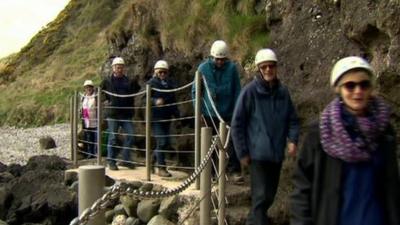 Gobbins visitors