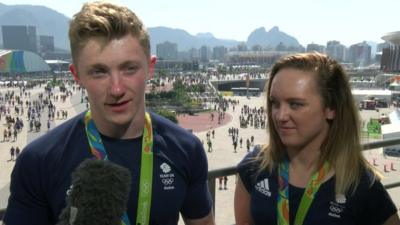 Nile Wilson and Amy Tinkler