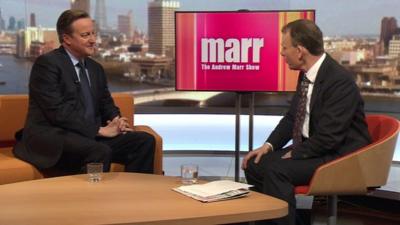 David Cameron and Andrew Marr