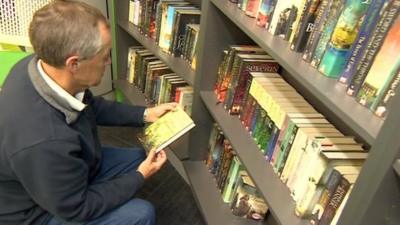 New library bookshelves