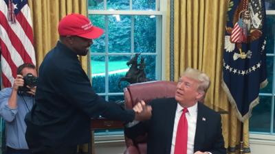 Trump and Kanye West