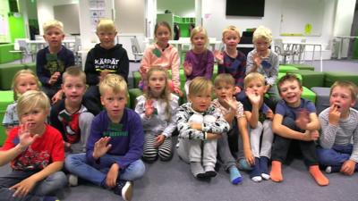 Children in the classroom in Oulu