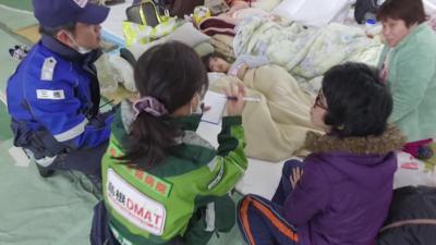 Japan earthquake evacuation centre