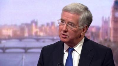 Defence Secretary Michael Fallon