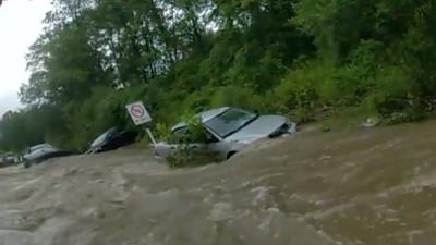 Flooded streets