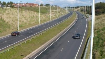 Heads of the Valleys Road in Wales