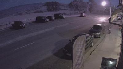 Street lit up by meteor in Australia