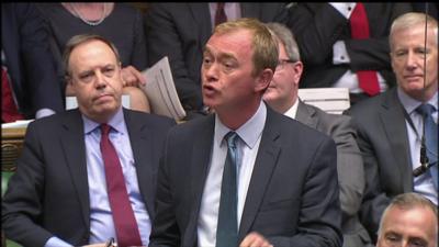 Tim Farron at PMQs