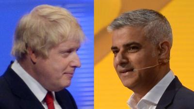 Boris Johnson and Sadiq Khan