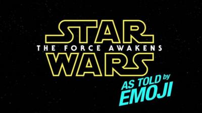 The new 'Star Wars: the Force Awakens' retold in emoji