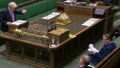 Front benches at PMQs