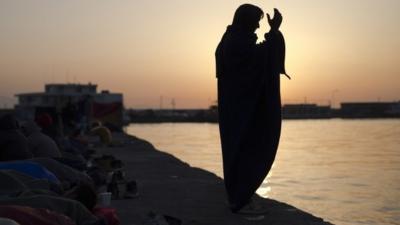 Migrant in Chios