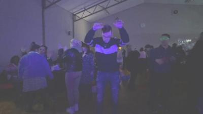 Man dancing in a disco