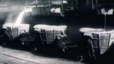 Port Talbot steel-making in 1964