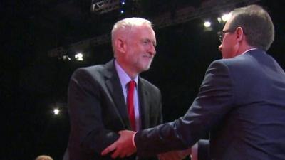 Jeremy Corbyn and Owen Smith