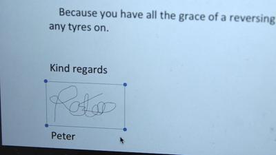 A signature