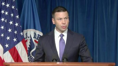 US Acting Homeland Security Secretary Kevin McAleenan unveils a new plan on migrant detention