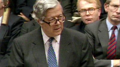 Geoffrey Howe in 1990