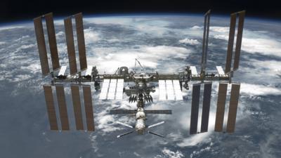 ISS in space