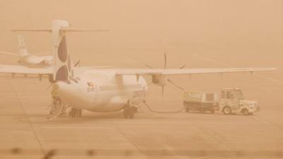 Flights affected by canary island sandstorm