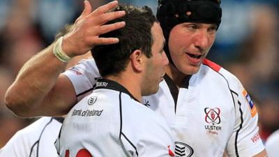 Paddy Wallace and Stephen Ferris were team-mates for Ulster and Ireland