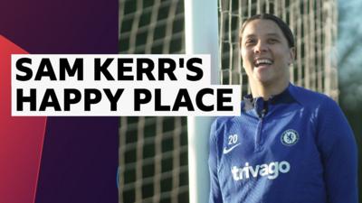 Samantha Kerr of Chelsea smiling