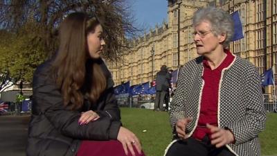 Rania and Barbara in Westminster