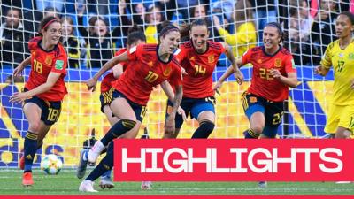 Highlights: Spain 3-1 South Africa
