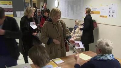 Dutch voters in The Hague