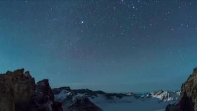 Geminid meteor shower over China