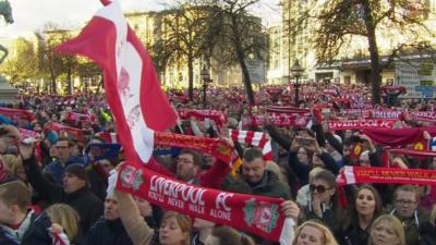 Hillsborough vigil in Liverpool