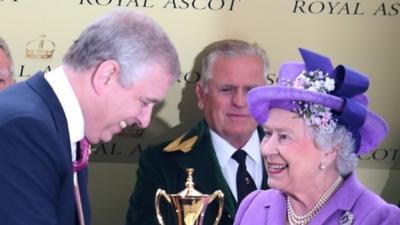 Duke of York and Queen Elizabeth II