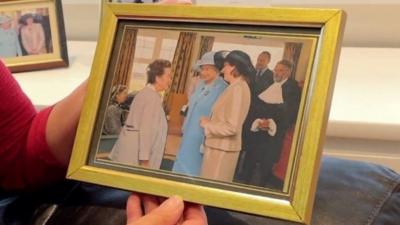 Picture of the Queen's visit to Southlands