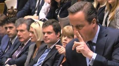 David Cameron at PMQs