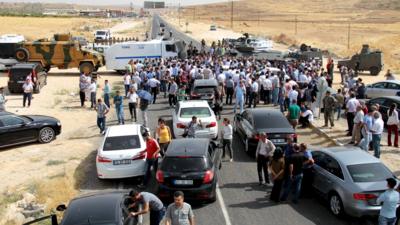 Cizre road block