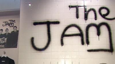 The Jam graffiti written on wall