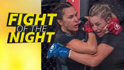 Leah McCourt and Cat Zingano fight in Bellator 293