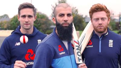 England World Cup players Chris Woakes, Moeen Ali & Jonny Bairstow