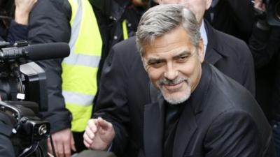 George Clooney in Edinburgh