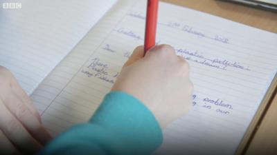 Schoolchildren at Canary Wharf College