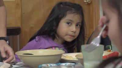 A child of a migrant worker in Florida