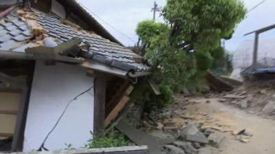 Kumamoto earthquake damage