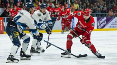 Cardiff Devil's Trevor Cox against Coventry Blaze