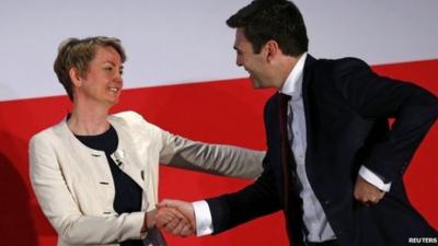 Yvette Cooper and Andy Burnham